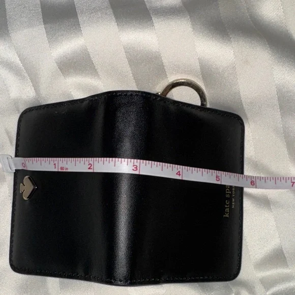 Kate Spade Black Leather Keychain Wallet cardholder - Picture 11 of 11